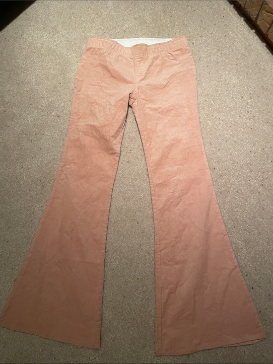 Forever 21 Pants - NWOT Forever 21 bell bottom pull on thin whale cords in pale peach color